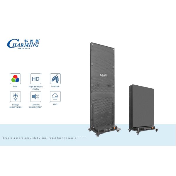 GOB Process P1.86 Foldable LED Poster Screen Easy to Debug for Indoor Advertising