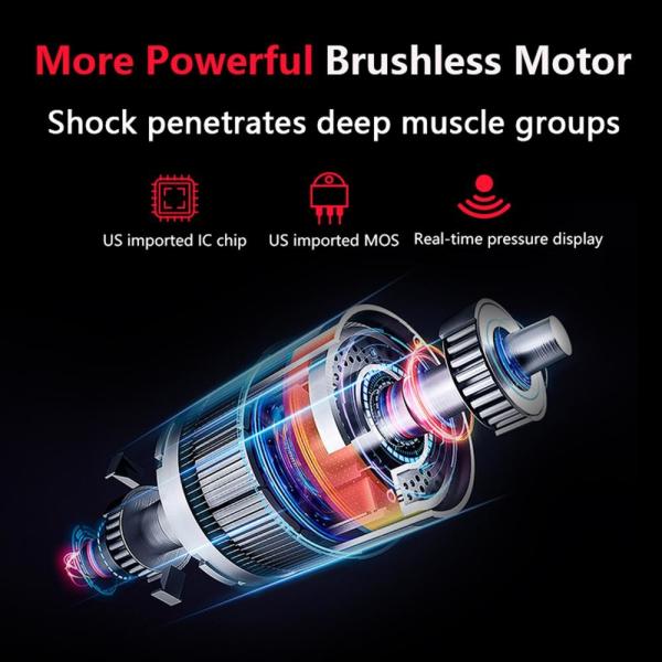 24V Aluminum Alloy Handheld Massager Gun