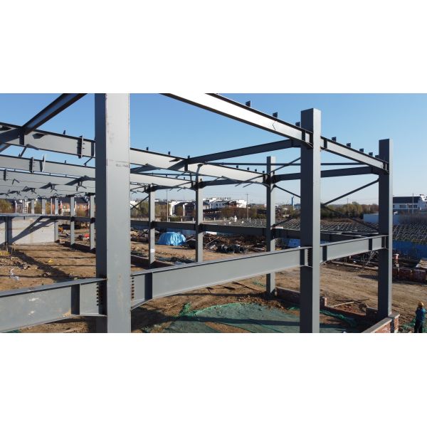 Custom Span & Eave Height Prefab Steel Structure Factory Workshop Construction