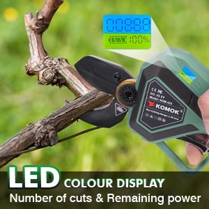 42mm Electric Pruning Shears Cordless Tree Branch Pruner 25.2V Battery Powered