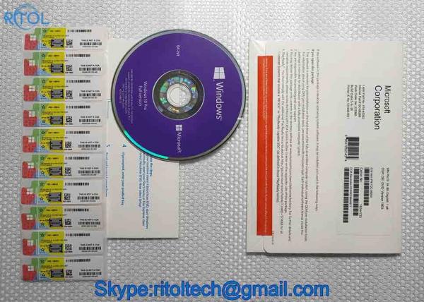 Buy English / Korean Microsoft Windows 10 Professional 64 Bit DVD OEM License Operating System at wholesale prices