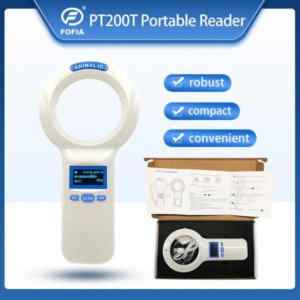 134.2KHz High Scan Sensitivity Animal Microchip Scanner 1000 Records Memory