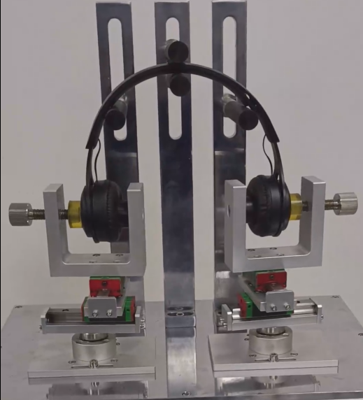 Headphone Torsion Life Testing Machine in operation