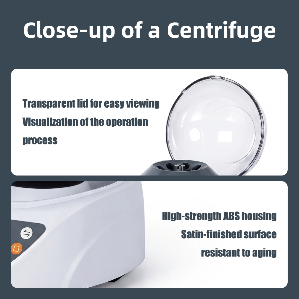 Mini Centrifuge, Laboratory Variable Speed Micro Centrifuge, Serum Separator for Veterinary Pet Medical Use
