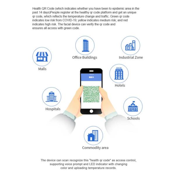 WIFI Face Recognition 8 Inch Body Temperature Check Machine