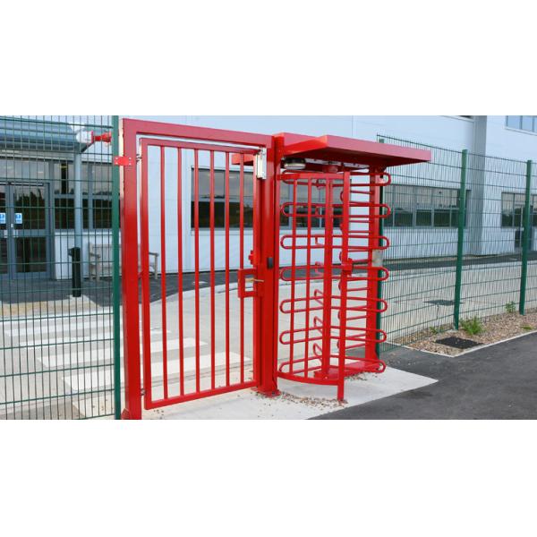 Semi Automatic Access Control Full Height Pedestrian Turnstiles 90 Degree