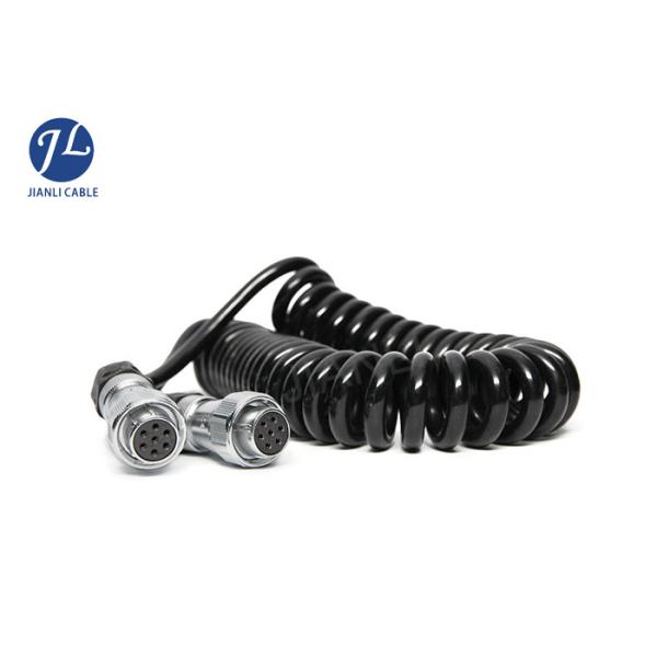 Metal 7Pin Backup Camera Cable Quick Connect Trailer Vison Camera System With 4 Channel