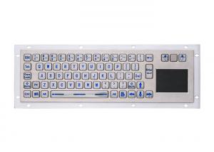 China SS304 Industrial Metal Keyboard 1.5mm Key Travel PS2 on sale