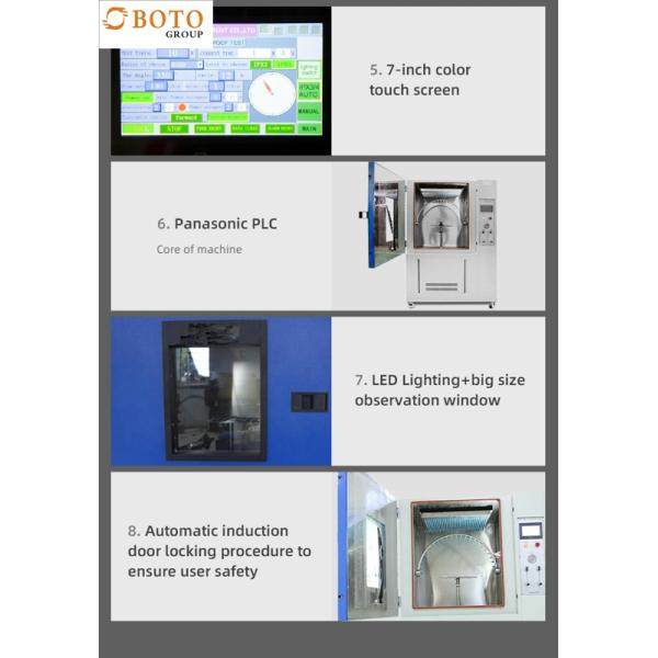 IPX1 IPX4 Rain Tester Drop Rain Testing Machine Dust Rain Proof Environmental Test Chamber