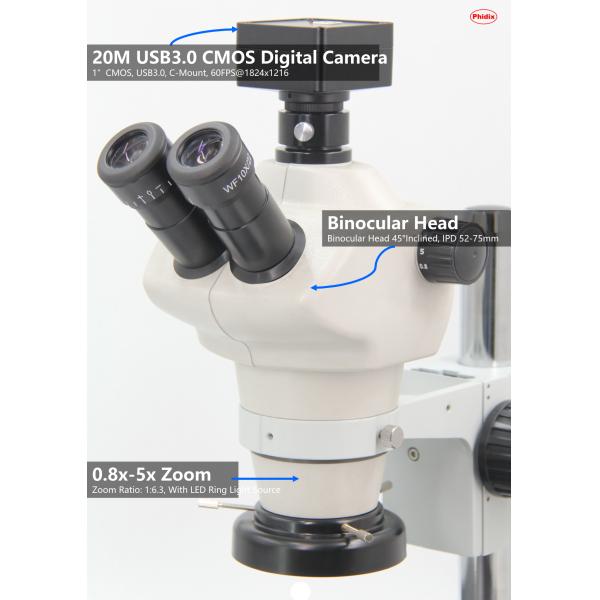 Binocular Head Zoom Body 3D Full Auto Stereo XY Motorized Measuring Microscope