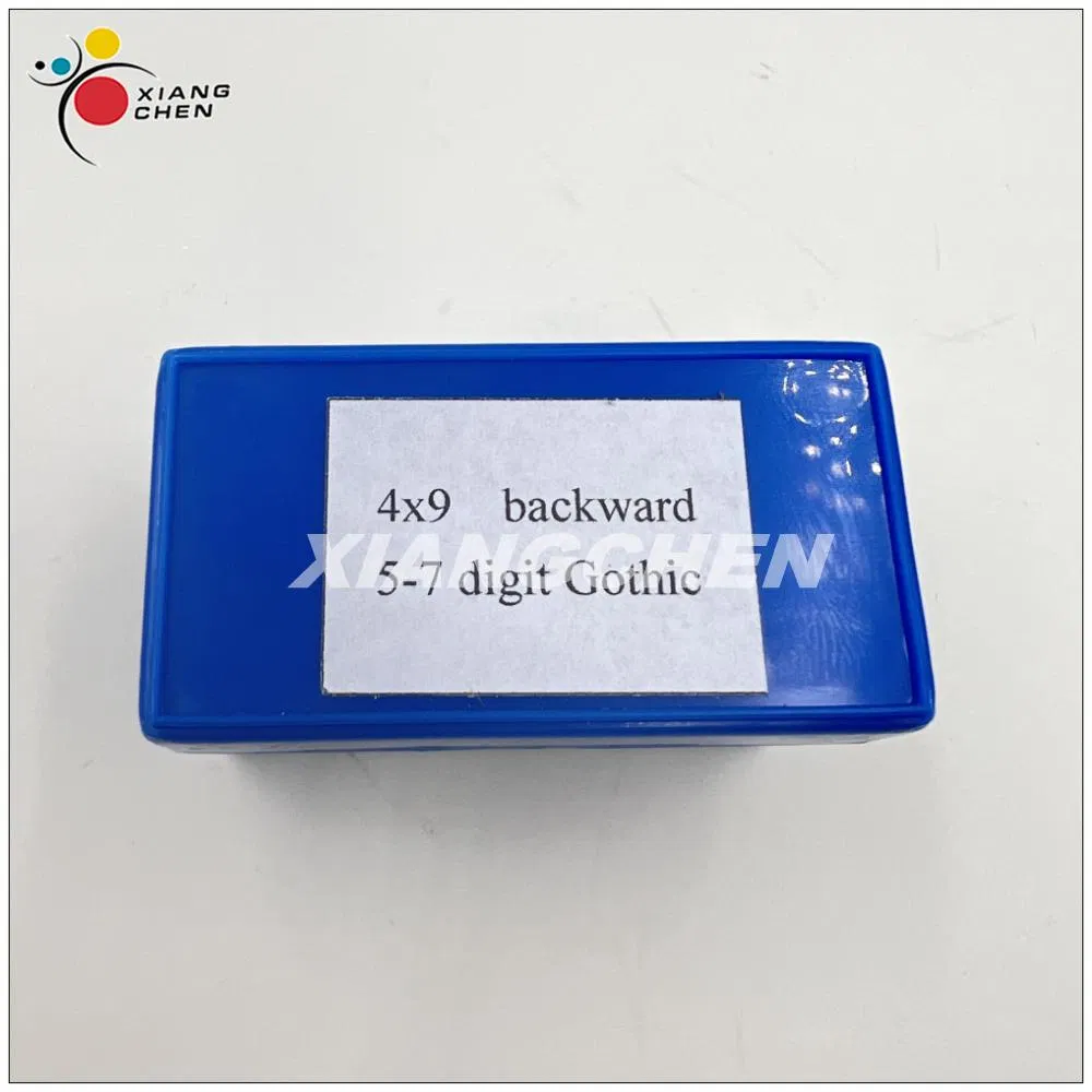 Numbering machine component front view