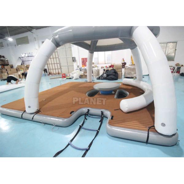 DWF 20cm Thickness Inflatable Floating Platforms Dock Inflatable Water Floating Island Inflatable Aqua Banas