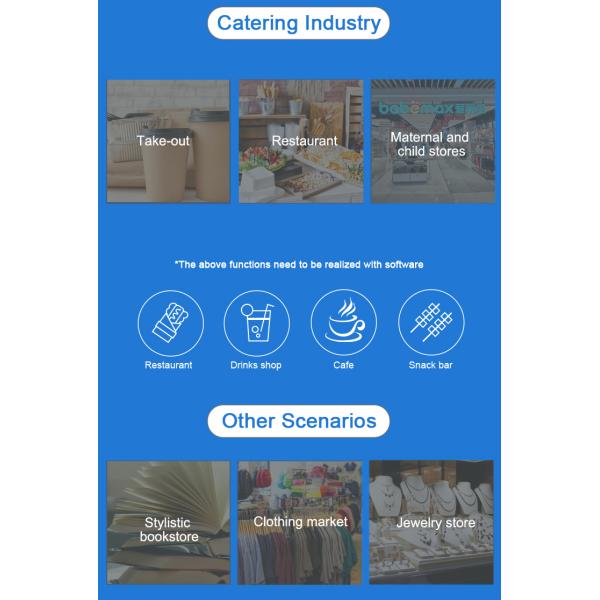 Capactive Touchscreen Digital POS Machine With Cash Drawer Custom