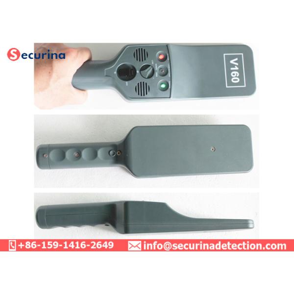 5 Level Sensitivity Handheld Metal Detector Wand Durable ABS Plastic With LED Light Bar