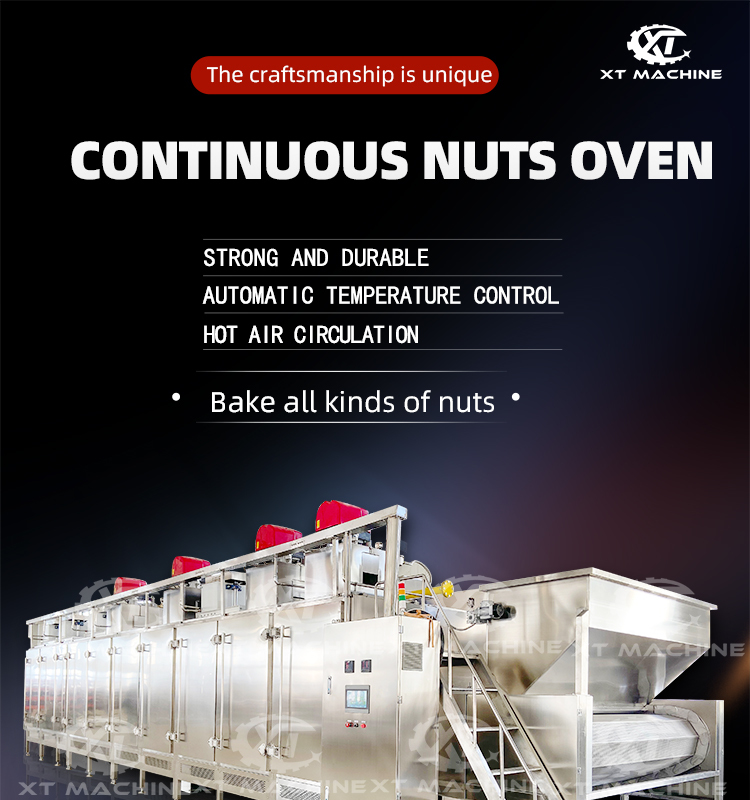 Continuous roaster machine interior view