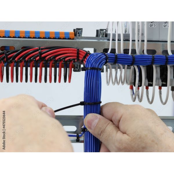 200mm Adjustable Self-Locking Plastic Nylon Cable Tie Bracket High-Temperature Nylon Cable Zip Ties