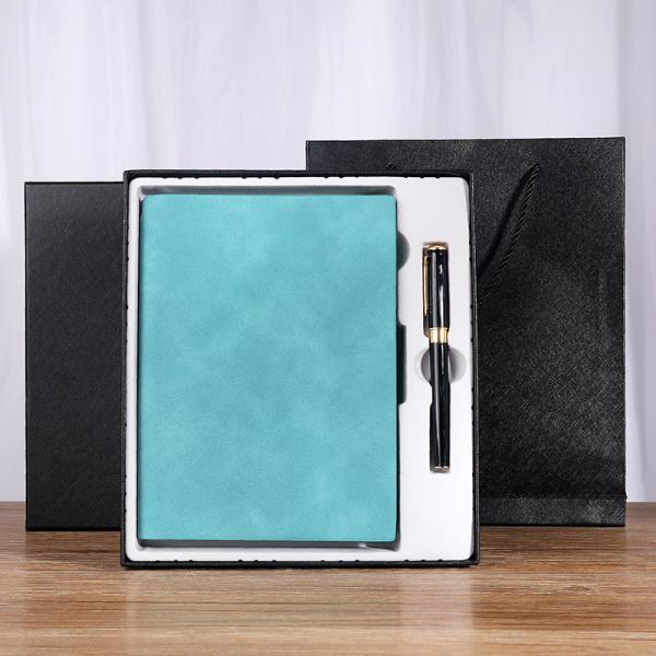 Business Gift Box A5 Thickened Soft Leather Notebook with Customized Logo Notepad