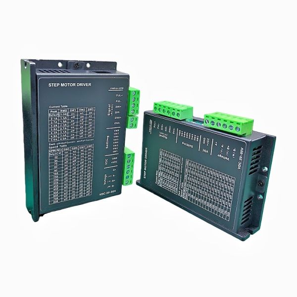 DM556 Stepper Motor Driver with 5.6A Peak Current DC20V-80V Voltage Range and 51200ppr Microstepping for Nema23 Motors