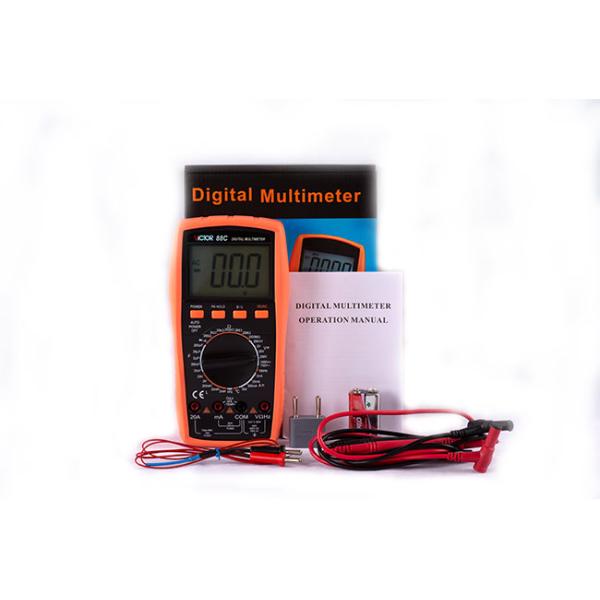 Manual Range Digital Multimeter 1999 Counts large LCD Display With True RMS 1000V/20A AC DC With Temperature Frequency
