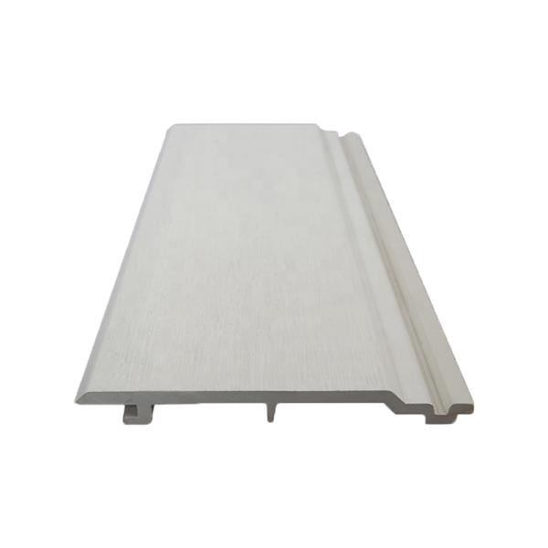 Outdoor Interlocking Wood Texture PVC Plastic Wall Panel with Modern Design Style
