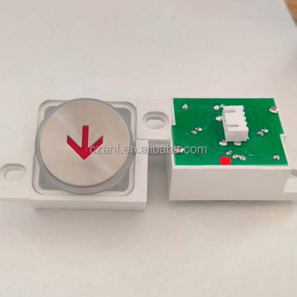 Stainless Steel+Plastic IP65 24V Elevator Button Switch and Push Button for Modern Office Buildings