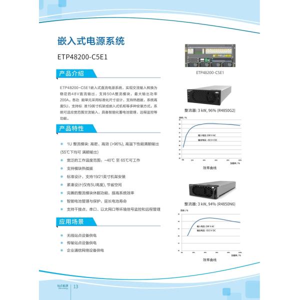 Huawei ETP48200-C5E1 Embedded Communication Switching Power Supply 48V200A Configuration R4850G Module