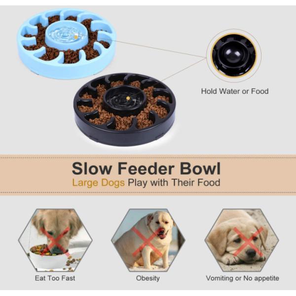 Interactive Slow Dog Bowl for Large Dogs