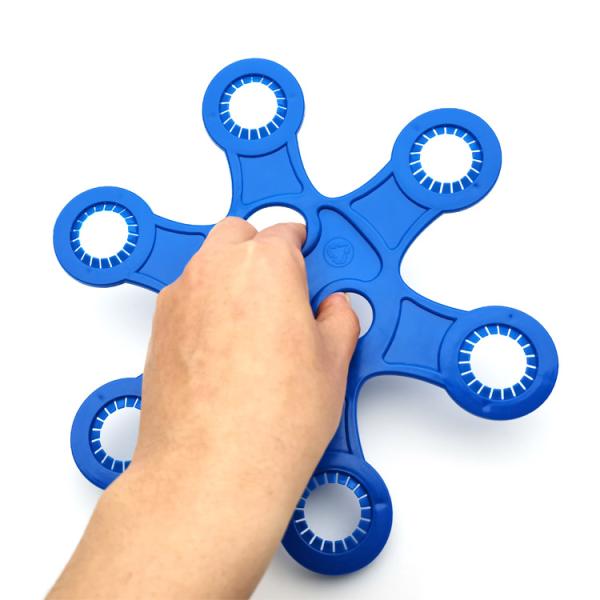 HDPE Plastic Six Pack Holder With 263*234*5mm Size And Secure Annular Loop Design