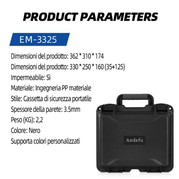 IP67 Waterproof Dust Proof Hard Equipment Tool Case Customizable OEM ODM for Military and Electronics Industries