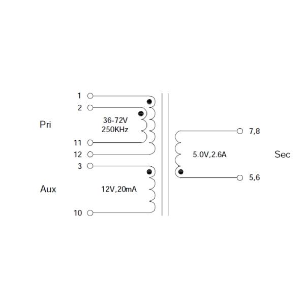 Surface Mount Device SMPS Flyback Transformer Durable EFD-224SG Long Lifespan