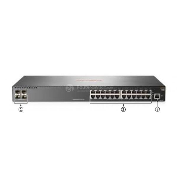 HPE-Aruba-JL253A-Front-Panel A Ruba JL253A A Ruba 2930F Switch Networking Switch JL253A POE Switch