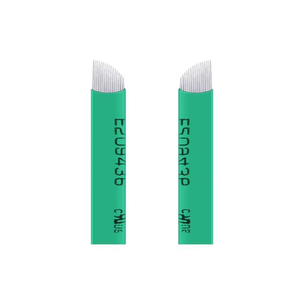 0.18mm 14 Pin Single Package Disposable Permanent Makeup Tattoo Needles