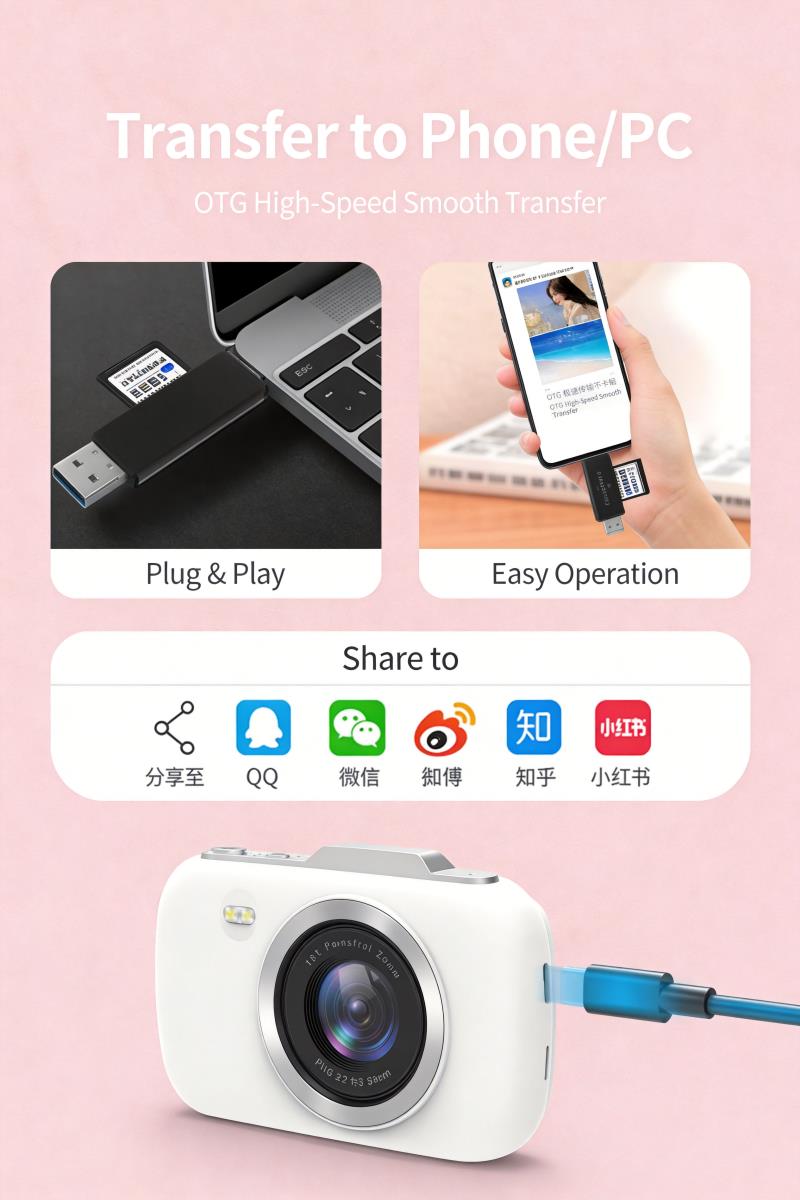 DLC G7-A 5K HD Digital Camera 64MP Vlogging Camera with Continuous Shooting Built-in Flash 18X Zoom Camera for Teens Photography