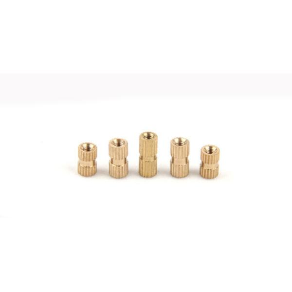 Brass Knurled Inlaid Nut Copper Injection Injection Double Pass Chamfered Knurled Copper Nut Set With Inlaid