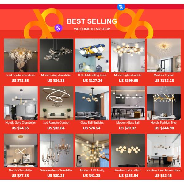 Nabila Rectangular Round Chandelier For Dining room Bar Kitchen sputnik chandelier(WH-MI-218)