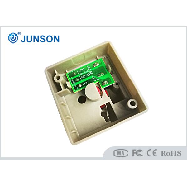 Smallest Panic Exit Push Button ABS Materials Sandblast Finishing With Key Reset