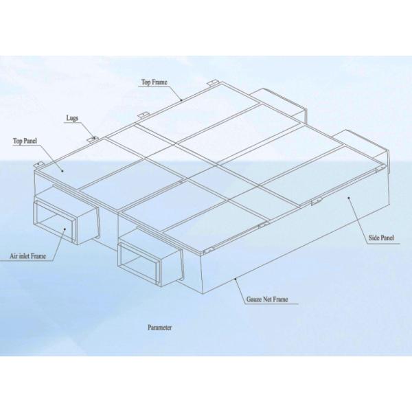 Powder Coated Cleanroom Laminar Flow Ceiling For Operating Theater