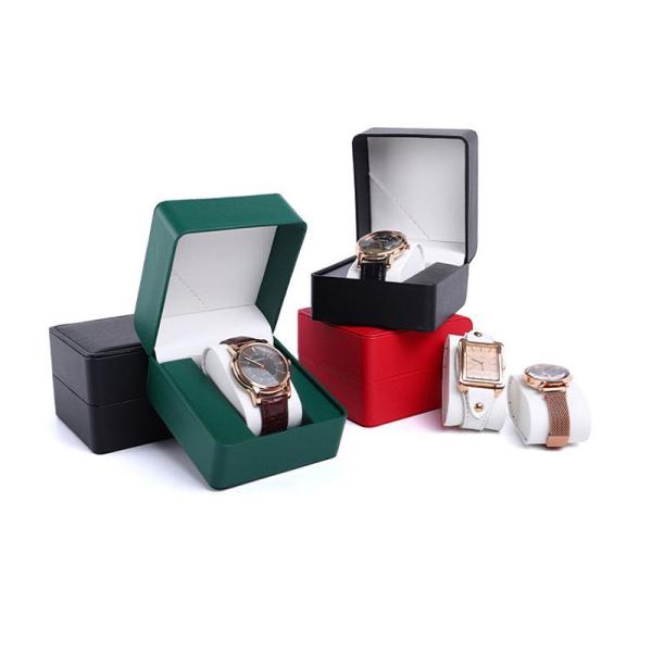Custom Logo Printed PU Leather Watch Box Eco Friendly Made From Recycled Materials