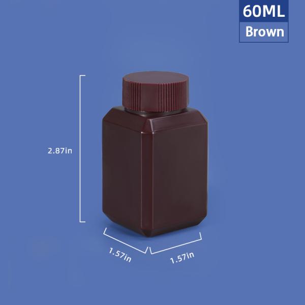 Silkscreen Printing Reagent Containers Plastic Packaging Bottles For Laboratory Chemicals