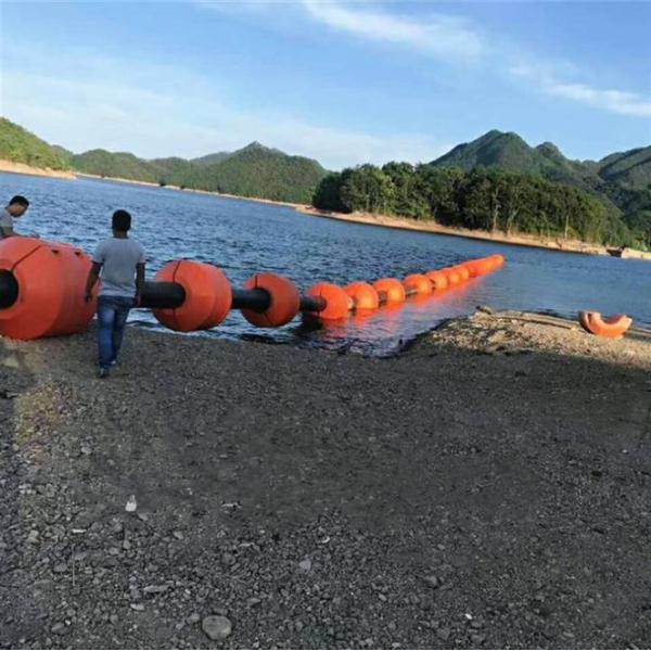 Buoyancy 150N HDPE Pipe Floaters Custom Length Good Flexibility / Impact Resistance