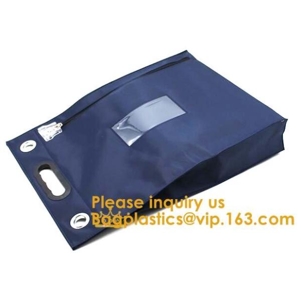 Bank Locking Document Security Bag Deposit Bank Bag Custom Multi Function Cash Money Reusable Deposit Security Locking B