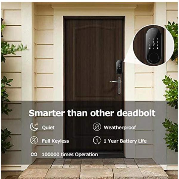 Biometric Smart Deadbolt Door Lock Keyless Smart Entry Door Locks