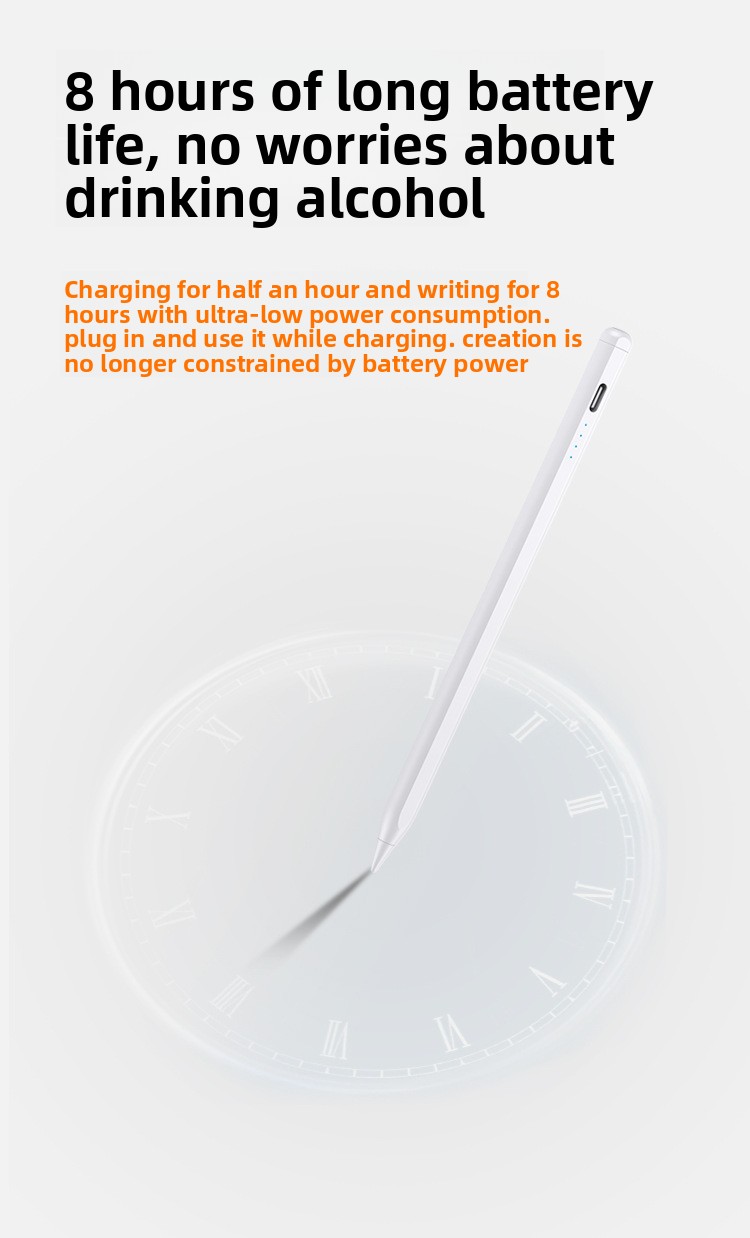 Plastic Pencil Capacitive Pen Tip Replaceable Universal Magnetic Touch Screen Writing Pen