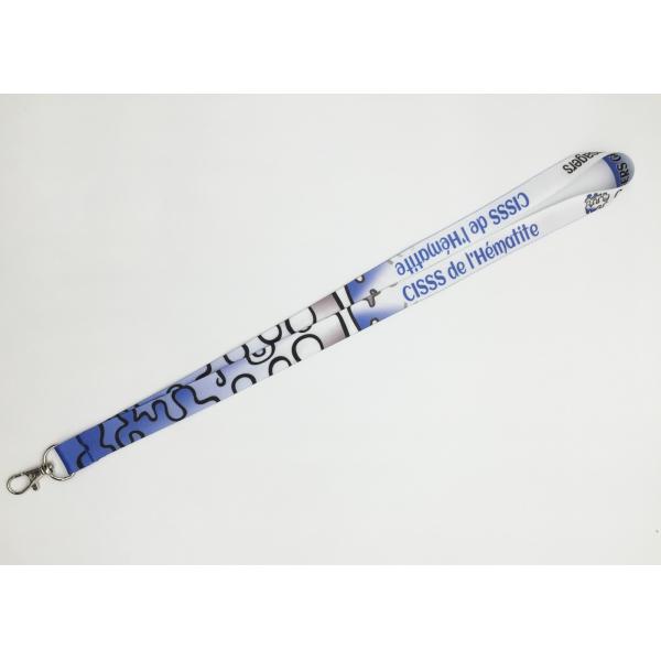 20MM OEM Accepted Dye Sublimation Lanyards For Keys / Id Badges
