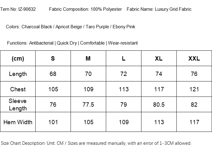Custom OEM Stand Collar Long Sleeve Tee Antibacterial Quick Dry 100% Polyester Luxury Grid Sport Shirt