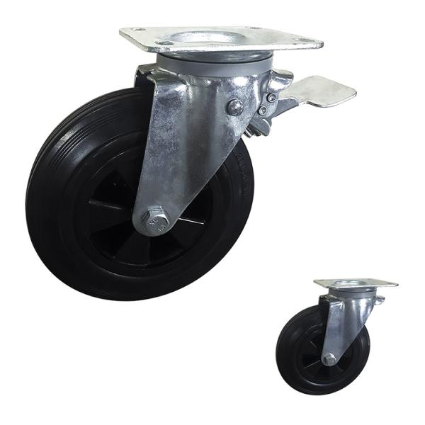 286lbs Loading Heavy Duty Lockable Casters , 150mm Castor Wheels