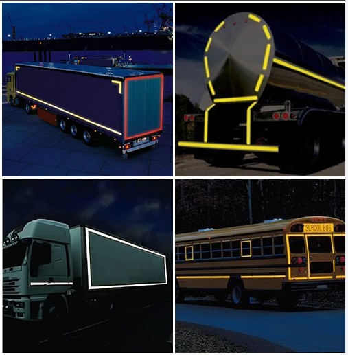 ECE 104R Reflective Tape with Micro Prismatic Technology, and ECE 104R Compliance for Fleet Safety