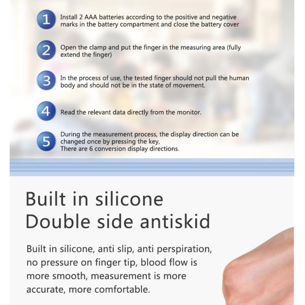 Non Invasive TFT LCD Finger Clip Pulse Oximeter