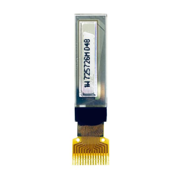 0.69 inch white PMOLED display 96*16 dots 14PINS IIC interface driving IC SSD1306