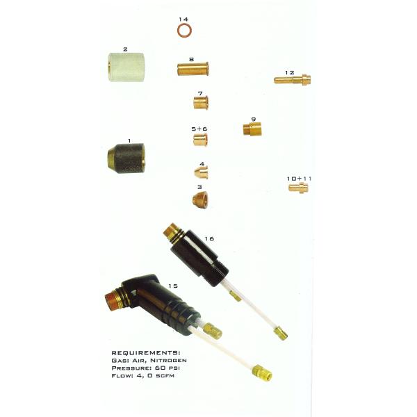 140A Air Plasma Cutting Torch , Easy Operation Electric Cutting Torch